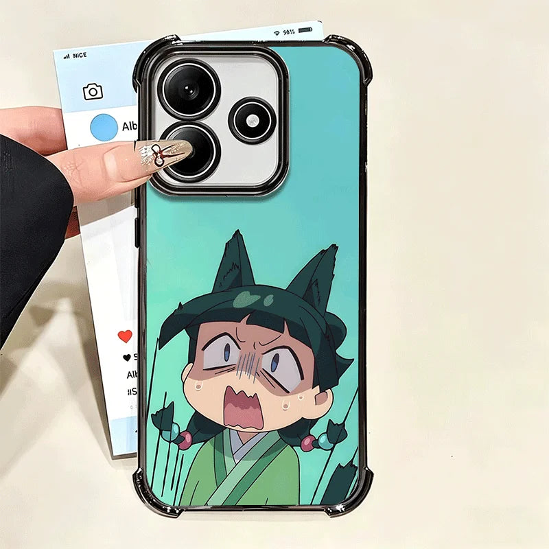 A-Apothecary D-Diaries Cute Plating Phone Case For Xiaomi Poco X6 X7 X8 Pro Max X5 X3 M8 M7 M5S Redmi 15C 15 14C 13C 17T 15T 14T