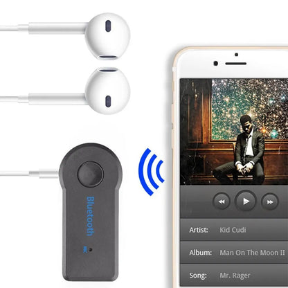 Bluetooth 5.0-Autoempfänger mit 3,5-mm-AUX-Anschluss, Stereo-Musik-Audio-Transmitter, Lautsprecherverstärker und Mikrofon