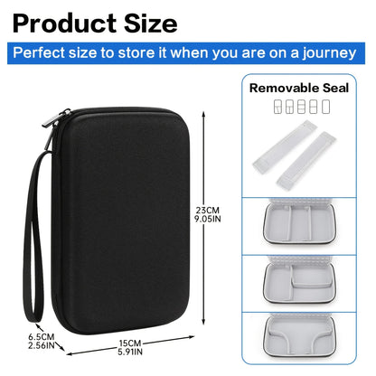 Hard Travel Electronic Organizer Case for Power Bank Chargers Cables USB Flash Drive SD Card Electronics & Backpack Organizer
