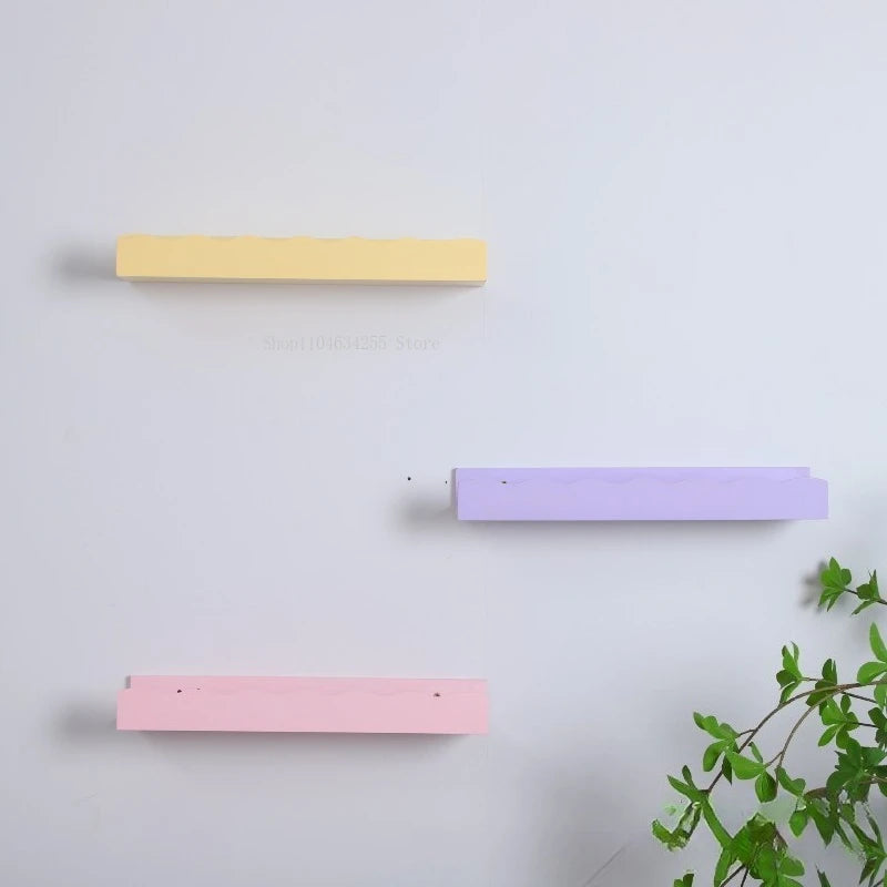 Wooden Living Room Wall-mounted Lacework Storage Rack Home Bedroom Decoration Action Doll Figurine Simplicity Display Stand