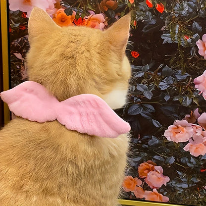 1pc Pet Costume,Featuring Wings And Accessories,Dog Collar with a Bow Tie,Pet Clothing Suitable for Holiday Dressing Pet collar