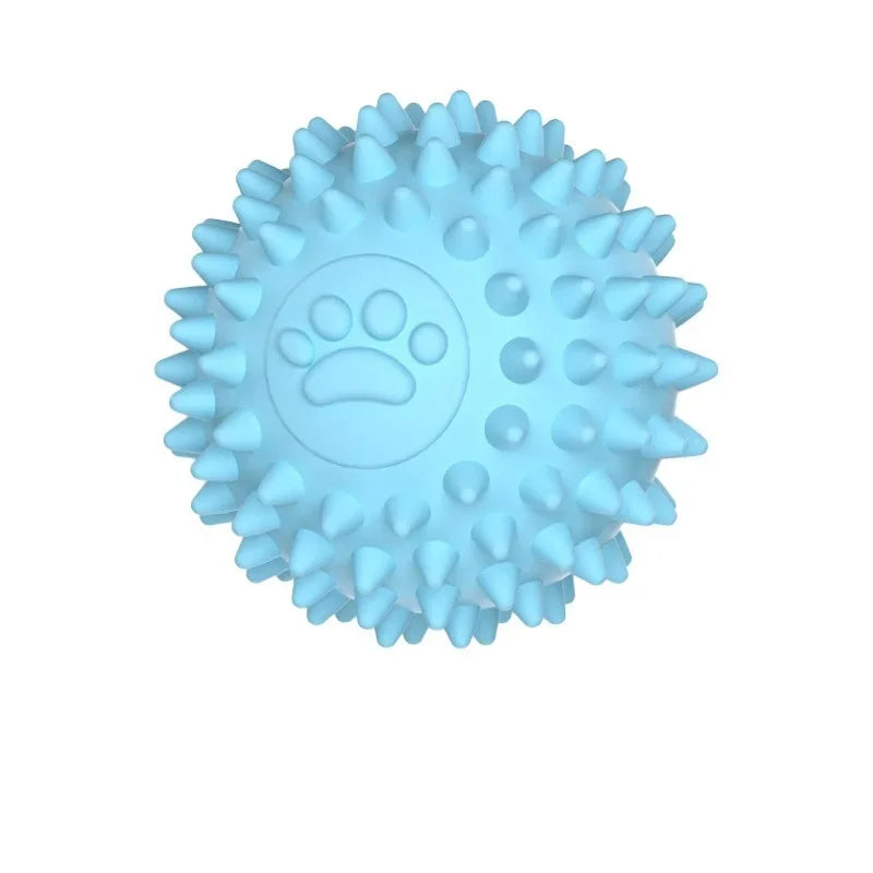 Pet Dog Toy Ball Solid Bite-Resistant Chewing Indestructible Bouncing Ball Dog Rubber Training Interactive Game Teething Ball