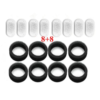 Replacement Filters Cat Water Fountain Filters Element for Stainless Steel Cat Water Fountain Activated Carbon Sponges Filters