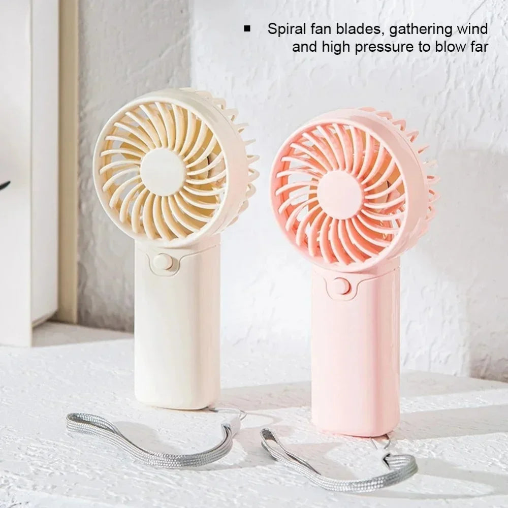 Portable Fan, Creative Compact Pocket Handheld Fan, Lightweight Mini Fan (AAA Batteries Not Included)