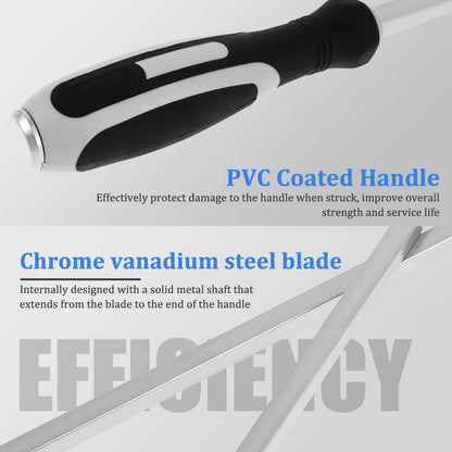 1/2 Pcs Extended Demolition Screwdriver 22.24 Inch Chrome Vanadium Steel Heavy Duty Slotted Screwdriver Set for Car Repair Tools
