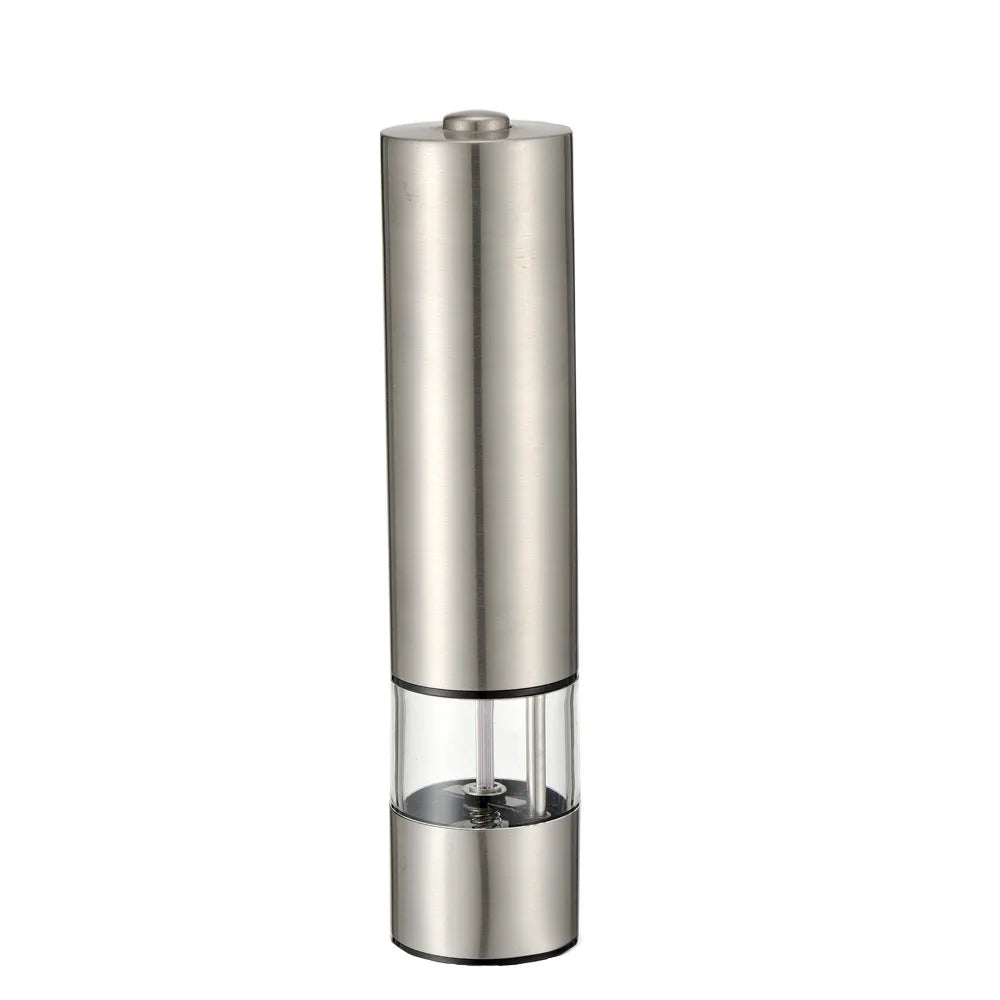 Battery Operated Electric Salt And Pepper Grinder Set Stainless Steel Mills with LED Light for Kitchen