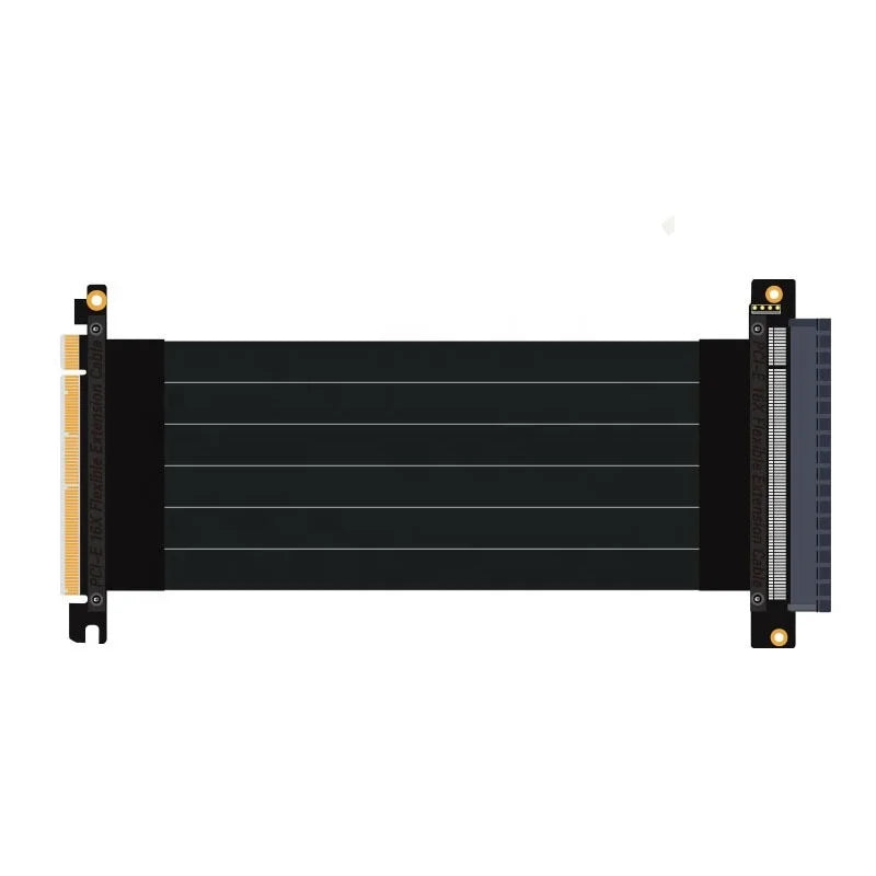 90 Degree/180 Degree PCIe 3.0 x16 Riser Cable High Speed Flexible Extender Card Extension Port， Pcie 3.0 System 300mm /11.8inch