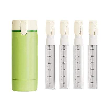 4-in-1 Travel Toiletries Bottle - Refillable, Leak-proof, Portable Travel Split Bottle, Emulsion Dispenser Bottle, Practical