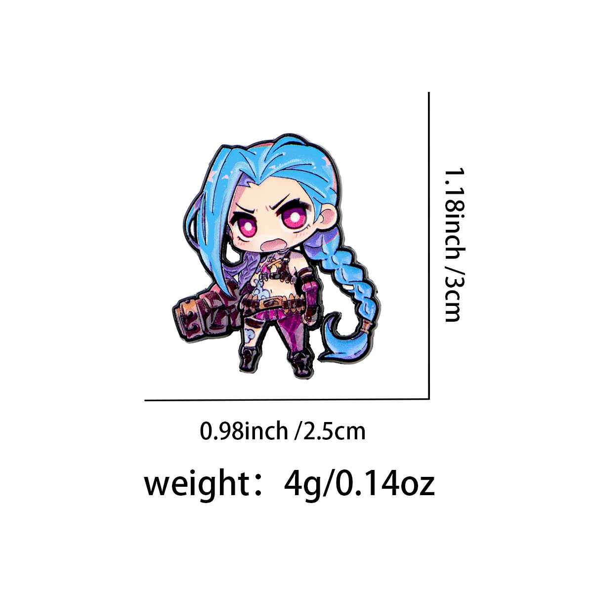 Cute Anime Game Girl Enamel Pin Women's Brooch Lapel Pins Backpack Brooches for Clothes Badges Cute Fashion Jewelry Accessories