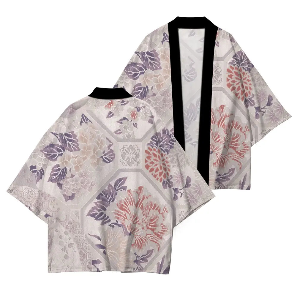 Casual Japanese Kimono Japanese Traditional Clothing Simple Printing Process Loose Comfortable High Quality Cardigan Half Sleeve