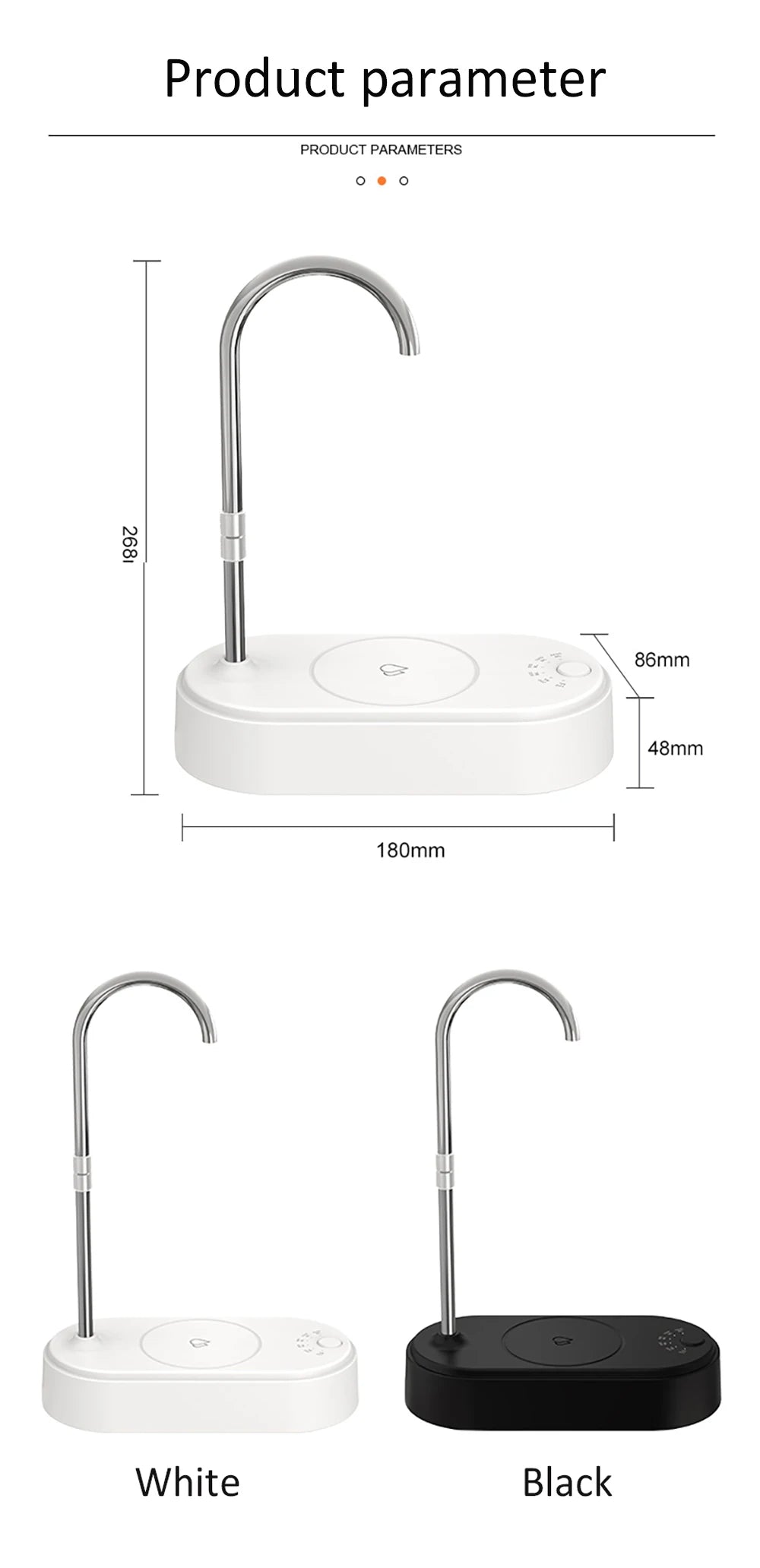 Electric Drinking Water Pump Automatic Water Dispenser For Gallon Drinking Water Bottle Pump For Home Office Portable Cold Water
