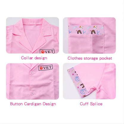 Children's Pet Doctor Role-Play Veterinary Clothing Family Dress Up Toys