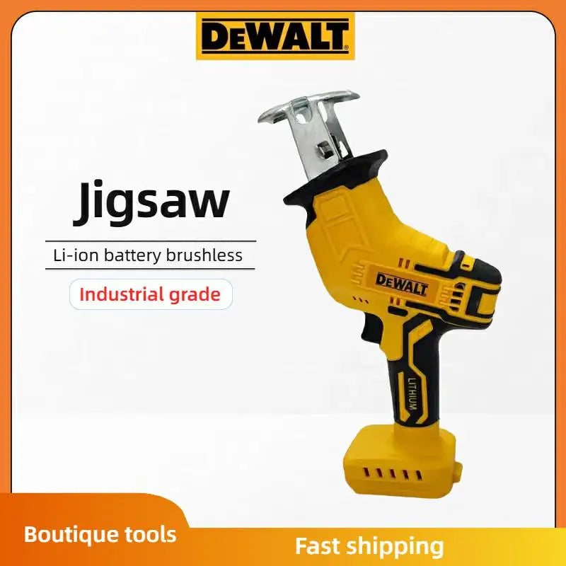 Dewalt 20V Brushless Reciprocating Saw: Multifunctional Electric Sabre Saw with Powerful Motor for Metal, Wood & Pipe Cutting