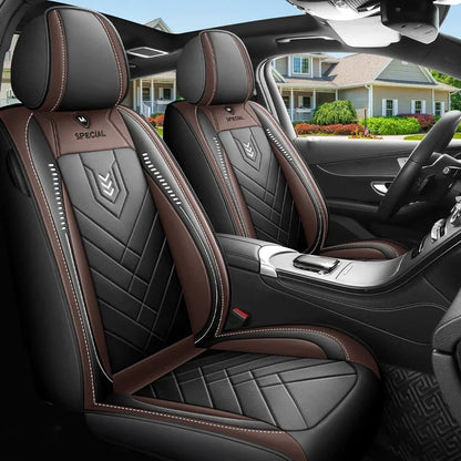 New Upgraded Car Seat Cushion, New Fully Enclosed Car Seat Cover, All Season Universal Small Car Seat Cover, Leather Seat Cover
