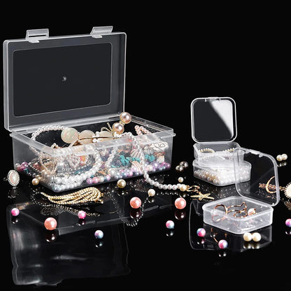 Clear Plastic Storage Box, Handmade Material, Beading, Art, DIY Crafts, Jewelry Supplies, 12, 14, 15, 1 Pc