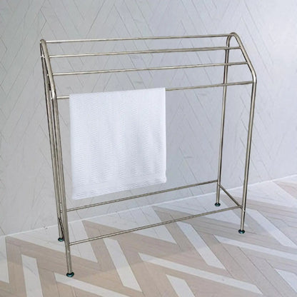 Floor Towel Rack Multifunctional Bathroom Storage Shelf Sturdy Blanket Display Rack for Hotel Closet Laundry Room Home Household