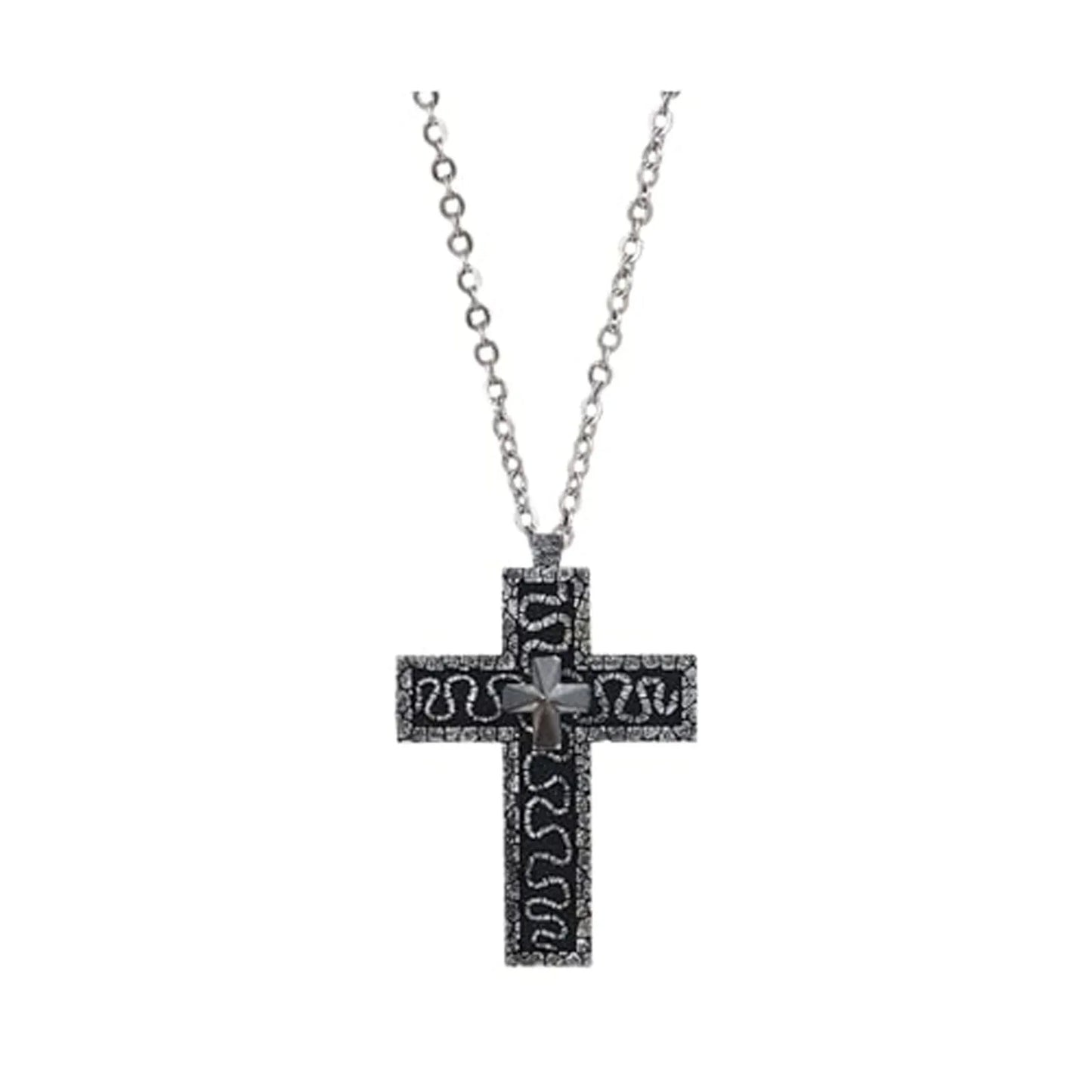 2025, Squid Necklace Set, Cross Shaped Necklace With Compartmen, Necklace With Cross Shaped Necklace Pendant Desig