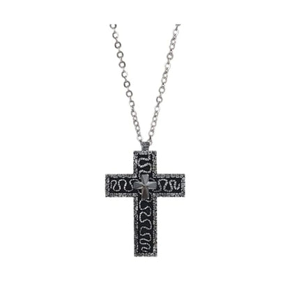 2025, Squid Necklace Set, Cross Shaped Necklace With Compartmen, Necklace With Cross Shaped Necklace Pendant Desig
