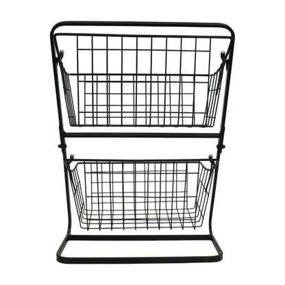 Kitchen Organizer 2 Tier Storage Rack Easy To Clean Material Maximized Countertop Space For Pantry Organization