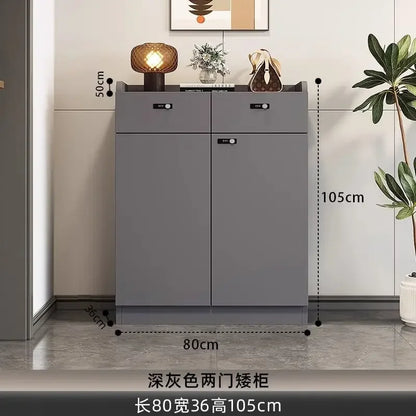 Shoe Storage Cabinet Wood Entryway Storage Store Organizer Display Rack Shelves Retail Display Rack Shelves for Retail Store