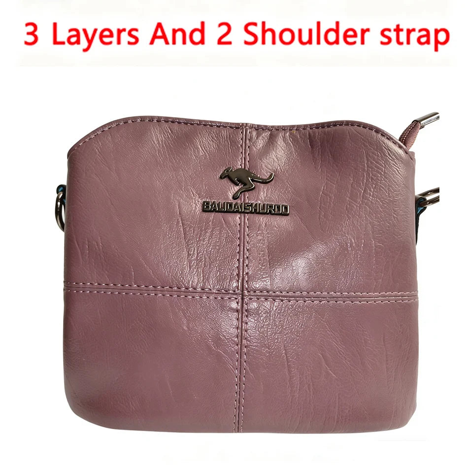 Women Embroidery Tote Bag High Quality Leather Ladies Handbags 2024 Women Shoulder Bag Small Crossbody Bags For Women Sac a Main