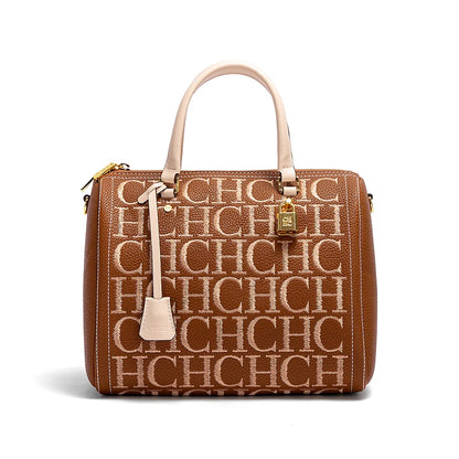 New Women's Trendy Tote Bag, High-Quality Embossed Design, Large Capacity Small Square Handbag, Women's Shoulder Bag