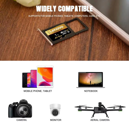 Original Lenovo Micro 16GB 512GB 256GB 128GB 32GB 64GB 16GB Large Capacity 100MB/s UHS-I Class10 for Camera Surveillance Devices