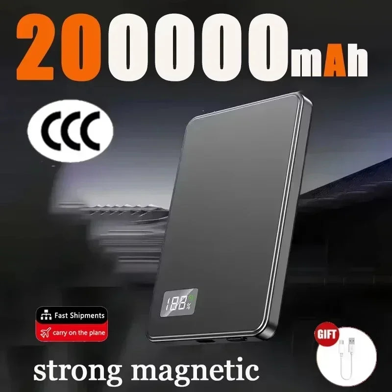 Lenovo 500000mAh PD22.5W Magnetic Power Bank 2027NEW Fast Charging Wireless External Battery For Magsafe For Xiaomi iPhone