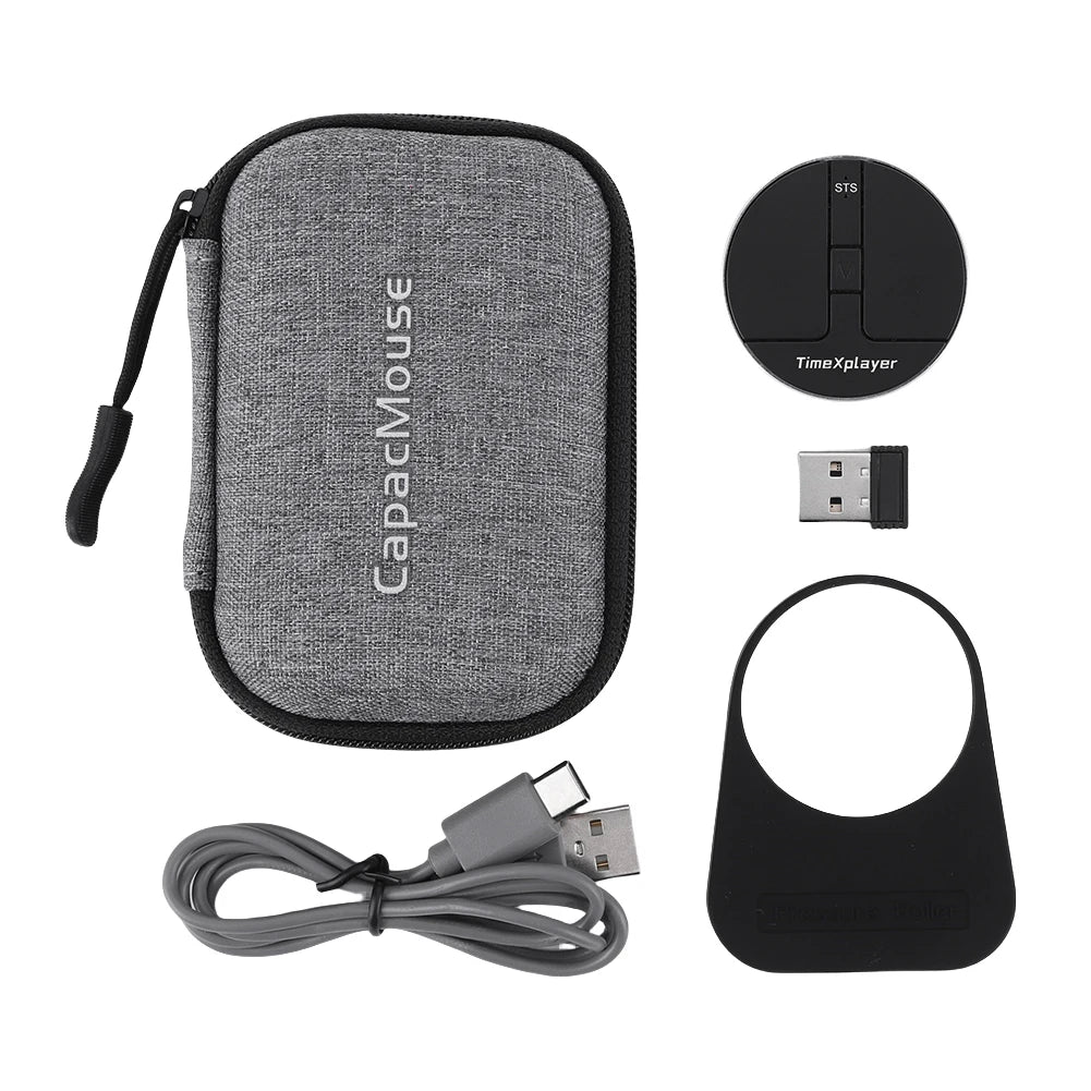 3 Mode BT 5.2/2.4G/USB Computer Mouse 3 Adjustable DPI Wireless Mice Rechargeable Mini Capacitive Mouse With USB Receiver For PC