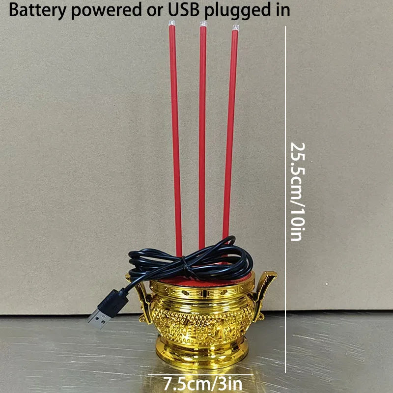 LED Candle Lights, Prayer Candles For Temples And Buddhist Halls, Smokeless Swinging Wick Simulation Candles