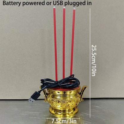 LED Candle Lights, Prayer Candles For Temples And Buddhist Halls, Smokeless Swinging Wick Simulation Candles