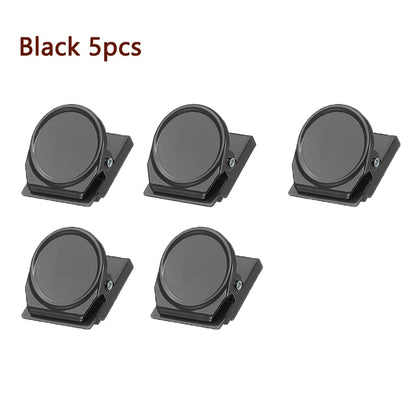 5-Piece Magnetic Office & Fridge Clips Multi-Color Multi-Functional File Organizers Suitable for Home, Kitchen, and Office Use