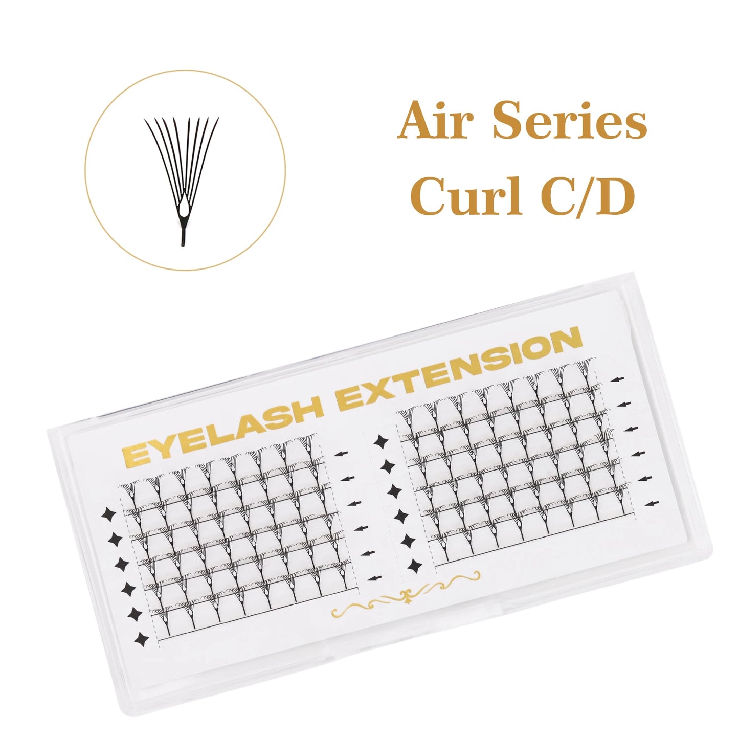 Comic Spire Eyelash Extension Natural Lightweight Cashmere Manga False Eyelash Premade Fans Feather Anime Lashes for Makeup Tool