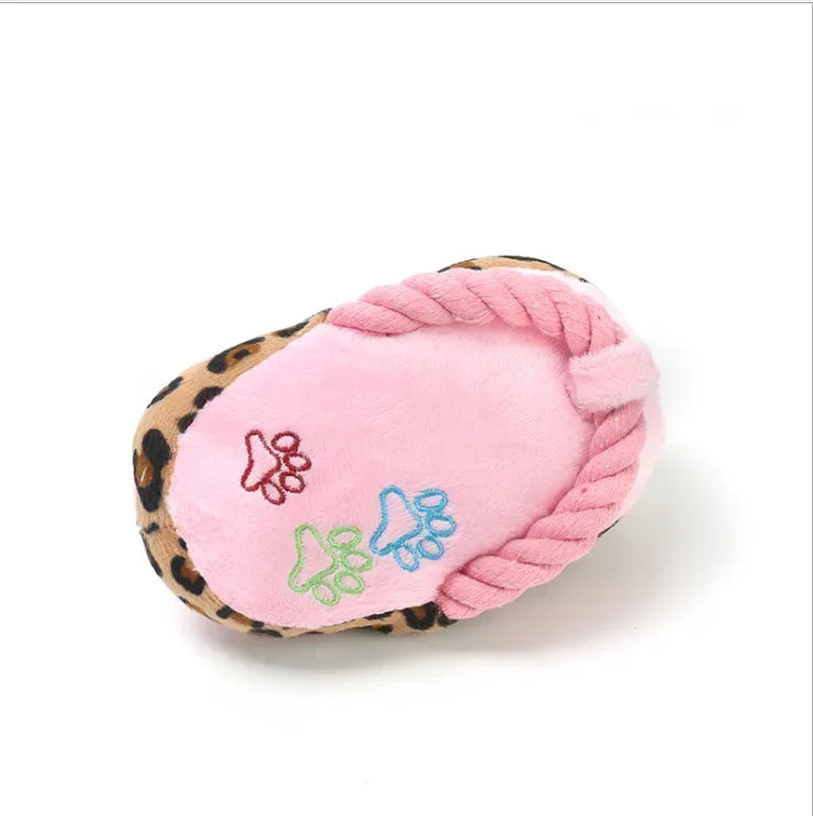 Dogs Toy, Cute Plush Slipper Shape, Squeaky, Chew Play, 1Pcs, Pet Puppy Supplies, Factory Direct Dog Toys, Blue