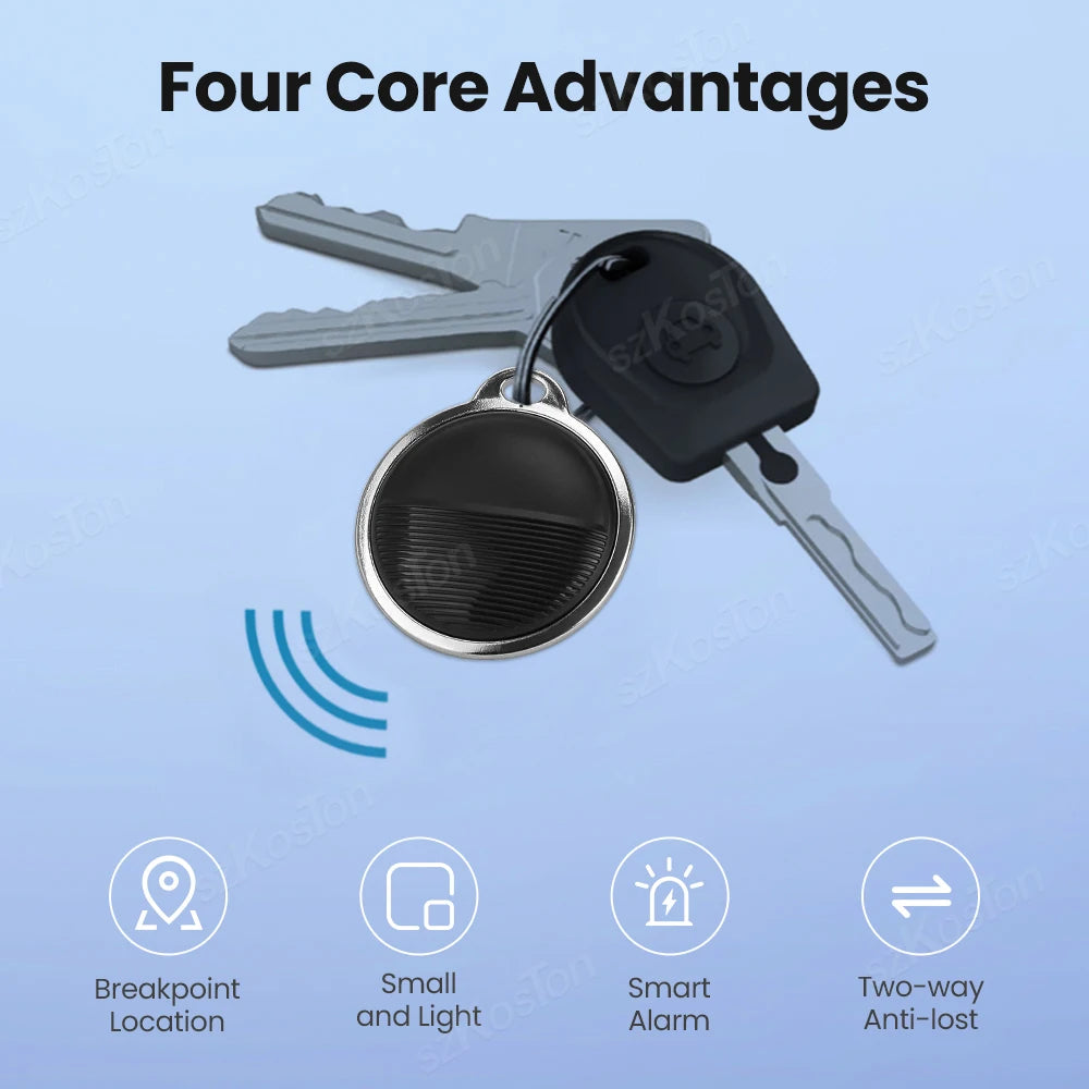 GPS-Tracker für iOS: Intelligenter, Bluetooth-kompatibler Mini-GPS-Locator für Brieftasche und Schlüssel – Anti-Verlust-Gerät, kompatibel mit der „Wo ist?“-App