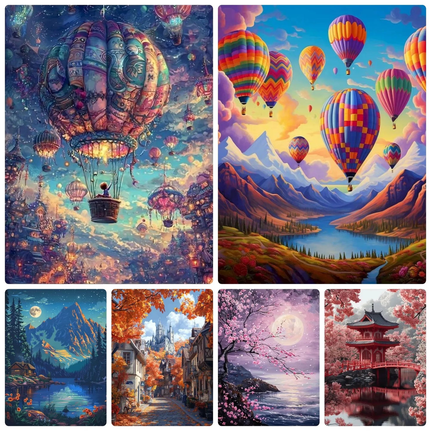 Diamond Painting  Accessories Landscape Scenery Diamond Mosaic Handmade Art Exquisite Gift Home Decor