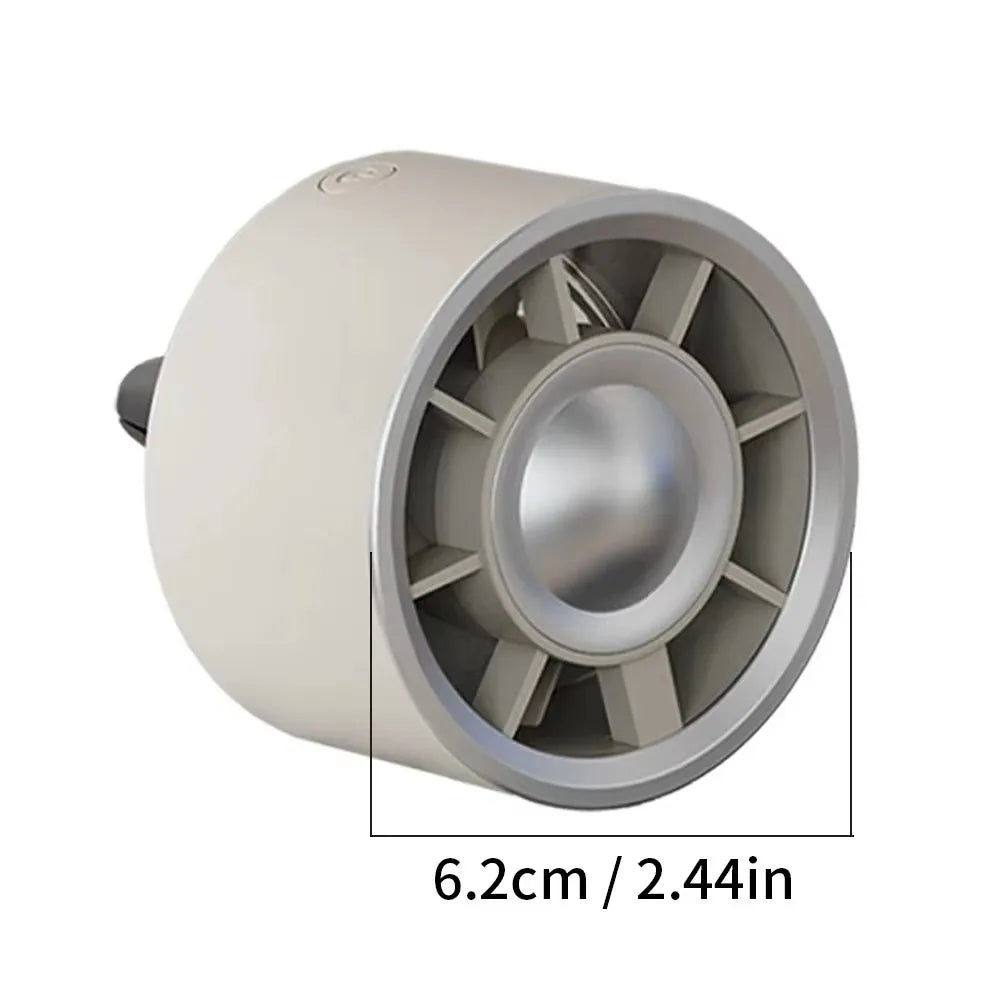 Portable Mini Car Fan Fast Cooling Car Air Outlet Electric USB Fan with Colorful Light Fan 3 Speed Adjustable Auto Accessories