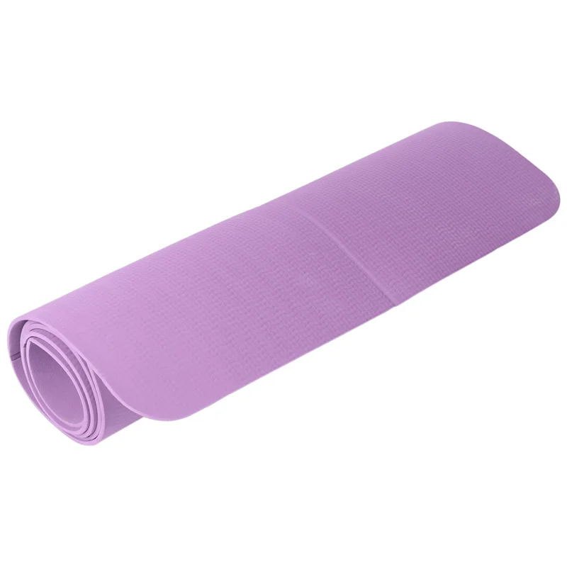 Y67A-2X Foldable Yoga Mat Folding Travel Fitness Exercise Mat Double Sided Non-Slip For Yoga Pilates & Floor Workouts Purple