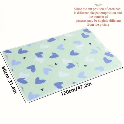 Washable & Reusable Anti-Slip Bed Protector Pad - Thick Durable Polyester Fiber Care Mat Design for Cat, Dog & Pets Cat Beds