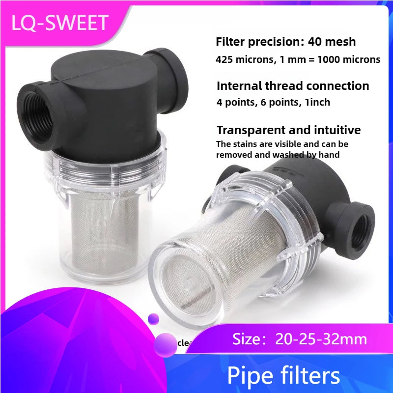 Pipe Filters, Plastic Filters, Filter Cups, and Transparent Water Pipe Filters