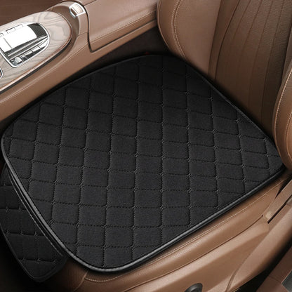 Kcimo 3Pcs Cotton and linen Car Seat Cover Set Universal Car Seat Cover Cushion Car Seat Protector Interior Car Accessories