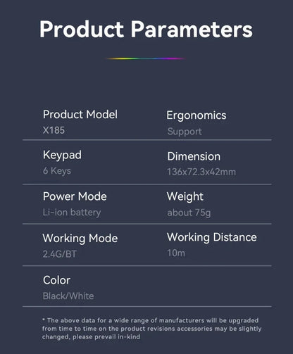 Lenovo  Wireless Mouse Bluetooth 5.0+2.4G Dual Mode Rechargeable Silent Click Ergonomic Gaming Office Laptop PC Computer