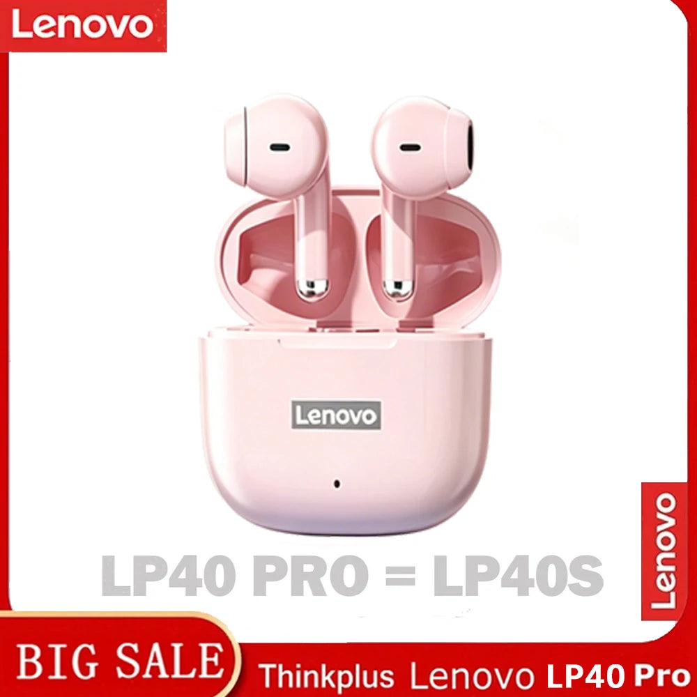 Lenovo LP40 Pro Wireless Headphones Are Suitable For Computers, Phones, Gyms, Travel Compatible Lenovo And Fitness Headphones