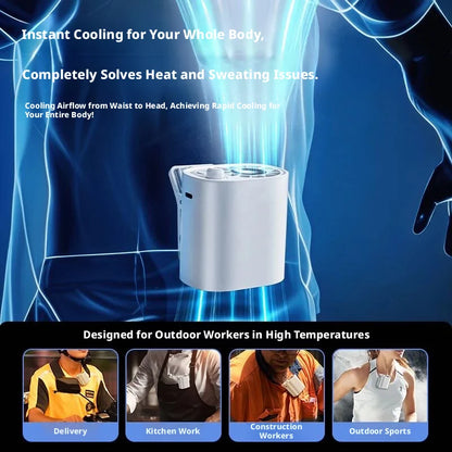 SEAMETAL Clip-On Car Fan 360° Rotatable 100-Speed Multi-Scene Portable Fan Long Service Life Lightweight USB Rechargeable