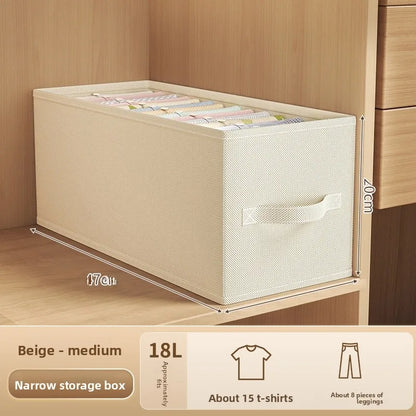 Large Capaci Narrow Long Storage Box Clothes Organizer Der Sle Storage Basket for Wardrobe Clothing Storage Solution