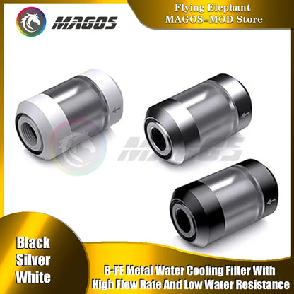 B-FE Metal Water Cooling Filter With High Flow Rate And Low Water Resistance, 0.058MM Hole DIY G1/4'' Thread,250 Mesh Filter Net