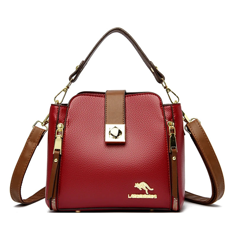 2023 The New Luxury Handbags Women Bags Designer Handbags Casual Leather Cowhide High Capacity Shoulder Crossbody Bags for Women