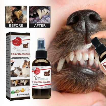 30ml Pet Tooth Cleaning Spray Dogs Remove Bad Breath Freshener Cats Oral Cleaning Dental Care Deodorization Spray Pet Supplies
