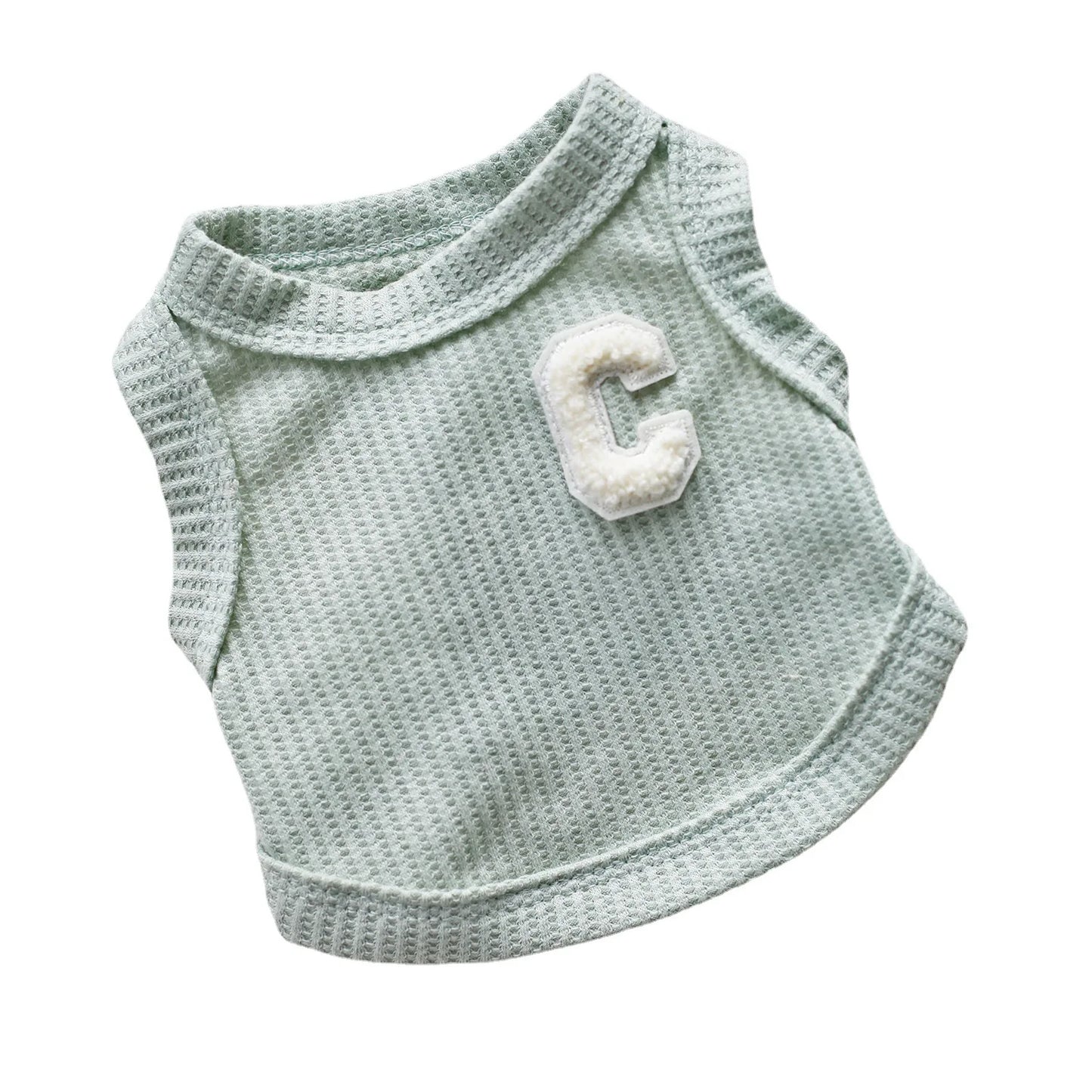 Summer Dog Clothes Waffle Short Vest Bichon Bear Teddy Schnauzer Pet Clothing