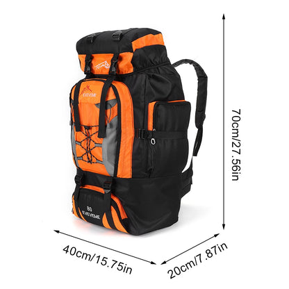 80L wasserdichter Wanderrucksack, Campingrucksack, Trekkingrucksack, großer Reiserucksack für Herren, Outdoor-Sport- und Bergsteigerrucksack